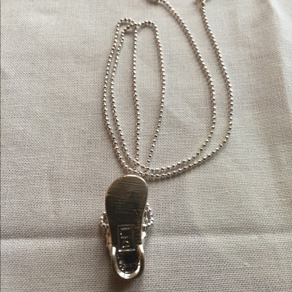 Silver With Pink Crystal Necklace - Picture 6 of 6